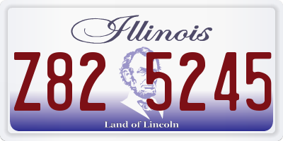 IL license plate Z825245