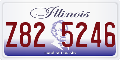 IL license plate Z825246