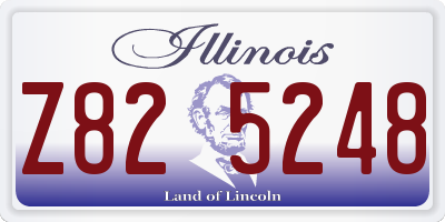 IL license plate Z825248