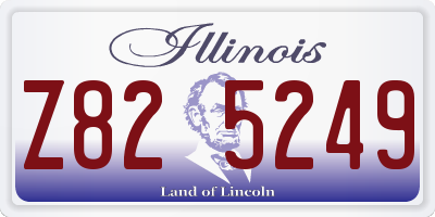 IL license plate Z825249