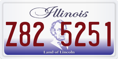 IL license plate Z825251