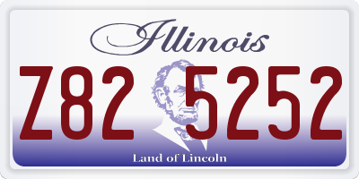 IL license plate Z825252