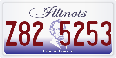 IL license plate Z825253