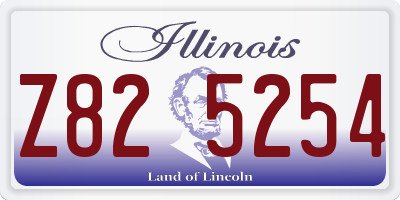 IL license plate Z825254