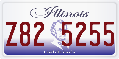 IL license plate Z825255