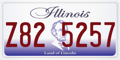 IL license plate Z825257