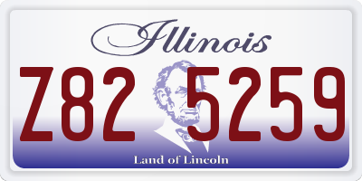 IL license plate Z825259