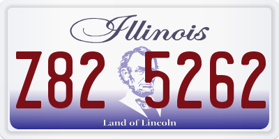 IL license plate Z825262