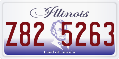 IL license plate Z825263