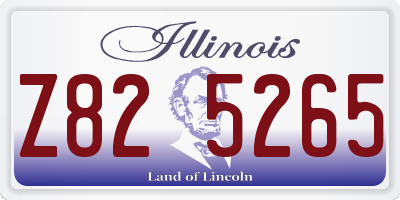 IL license plate Z825265