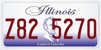 IL license plate Z825270