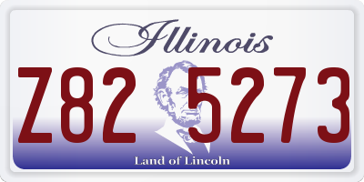 IL license plate Z825273