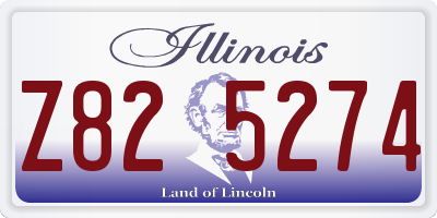 IL license plate Z825274