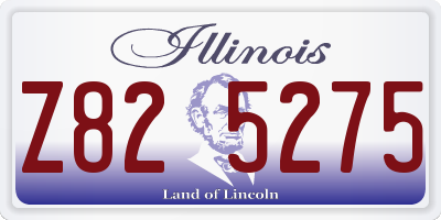 IL license plate Z825275