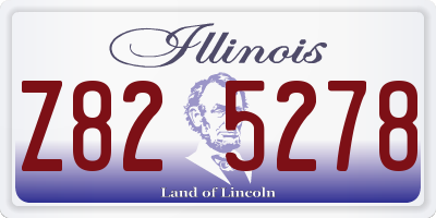 IL license plate Z825278