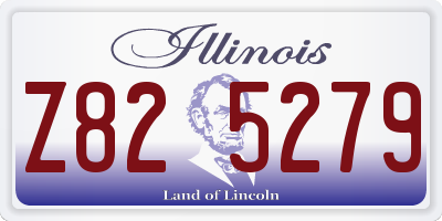 IL license plate Z825279
