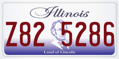 IL license plate Z825286