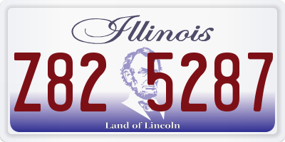 IL license plate Z825287