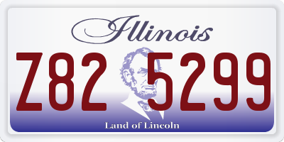 IL license plate Z825299