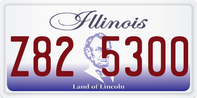 IL license plate Z825300