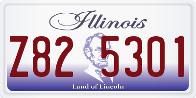 IL license plate Z825301