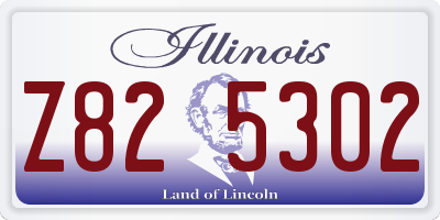 IL license plate Z825302