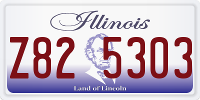 IL license plate Z825303