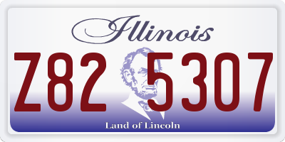 IL license plate Z825307