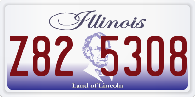 IL license plate Z825308