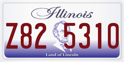 IL license plate Z825310