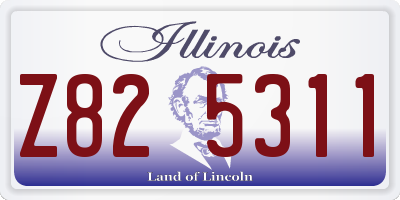IL license plate Z825311