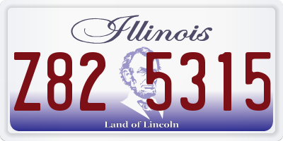 IL license plate Z825315