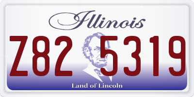 IL license plate Z825319