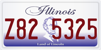 IL license plate Z825325