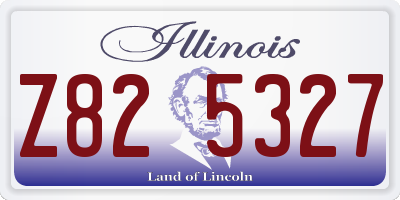 IL license plate Z825327