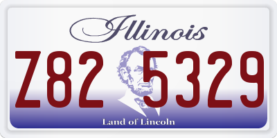 IL license plate Z825329