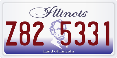 IL license plate Z825331