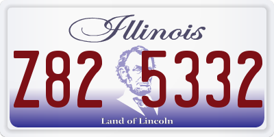 IL license plate Z825332