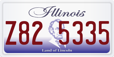 IL license plate Z825335