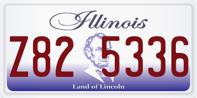 IL license plate Z825336
