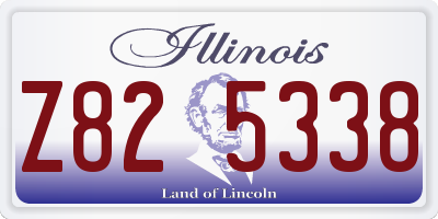 IL license plate Z825338