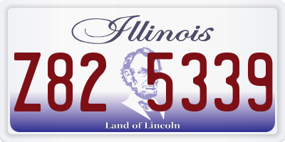 IL license plate Z825339