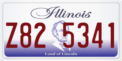 IL license plate Z825341