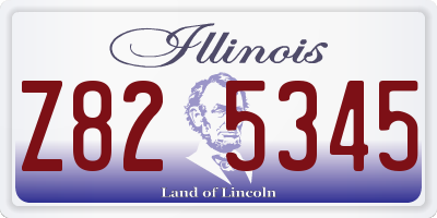 IL license plate Z825345