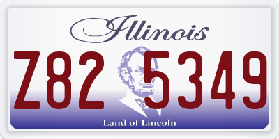 IL license plate Z825349