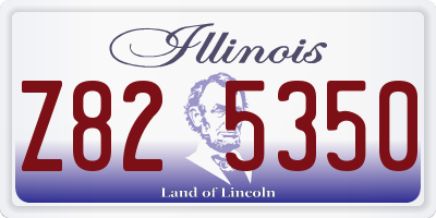 IL license plate Z825350