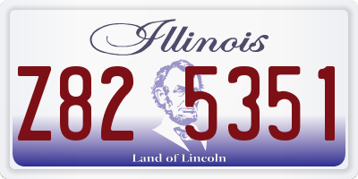 IL license plate Z825351