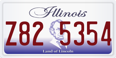 IL license plate Z825354