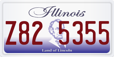 IL license plate Z825355