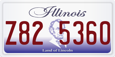 IL license plate Z825360